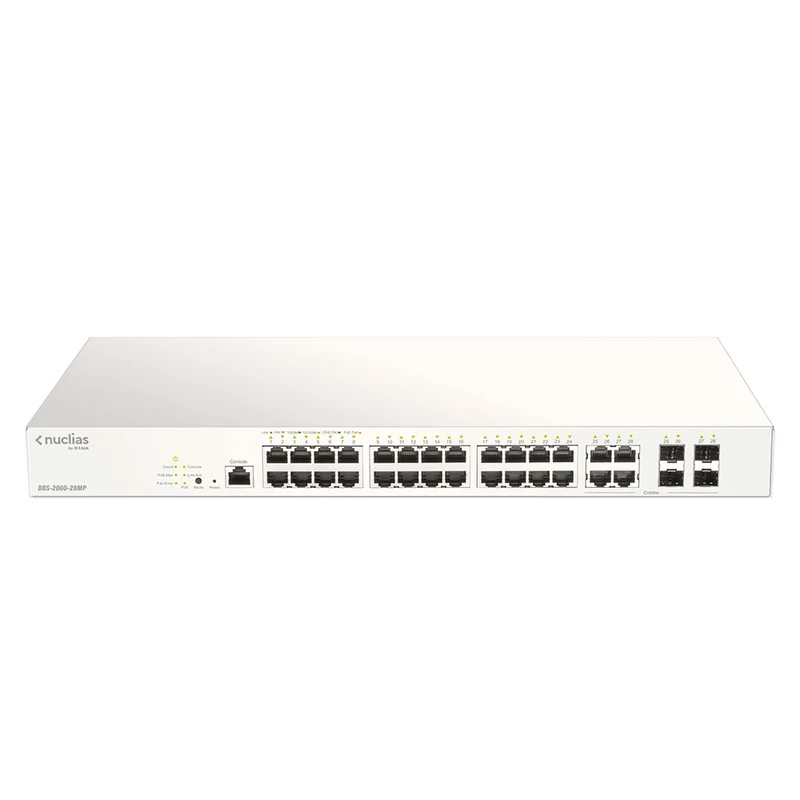 28 Port Nuclias Cloud-Managed PoE Switch - DBS-2000-28MP