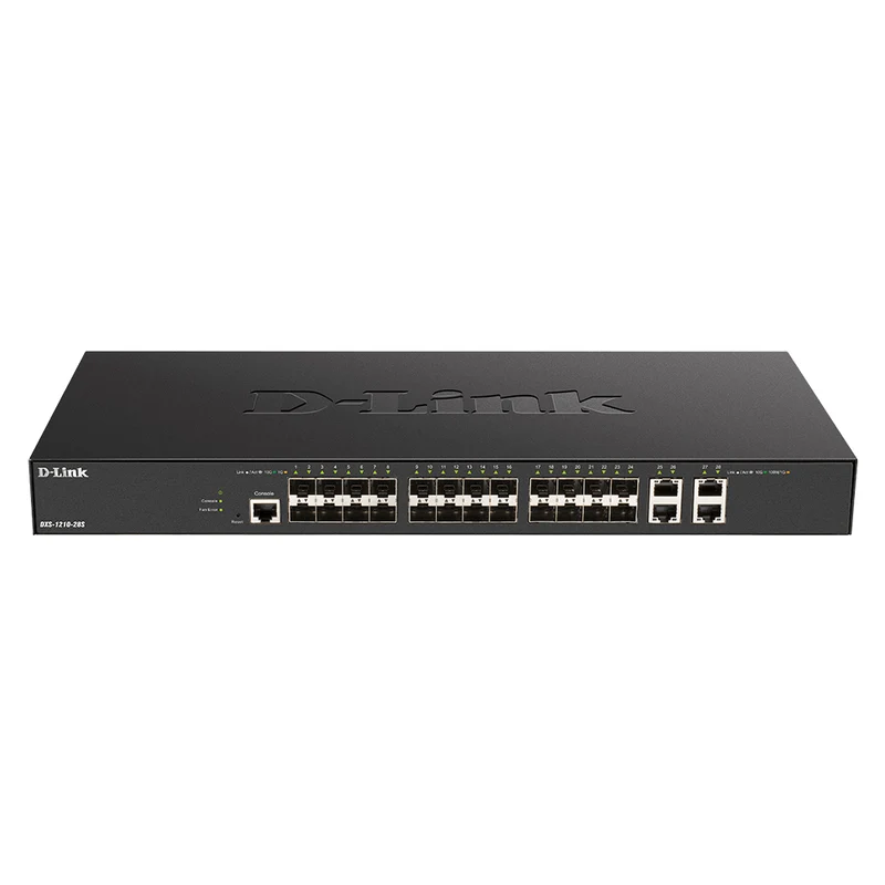 24-Port SFP+ 10G Smart Managed Switch with 4 x 10GbE Ports - DXS-1210-28S
