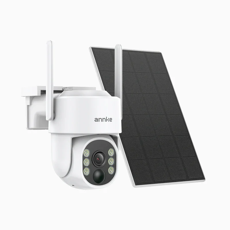 WB400 - Caméra de Surveillance Extérieure Sans Fil 4MP, WiFi Bi-Bande, Pan 270° & Tilt 90°, Batterie 9000 mAh & Panneau Solaire, Détection de Mouvement, Audio Bidirectionnel