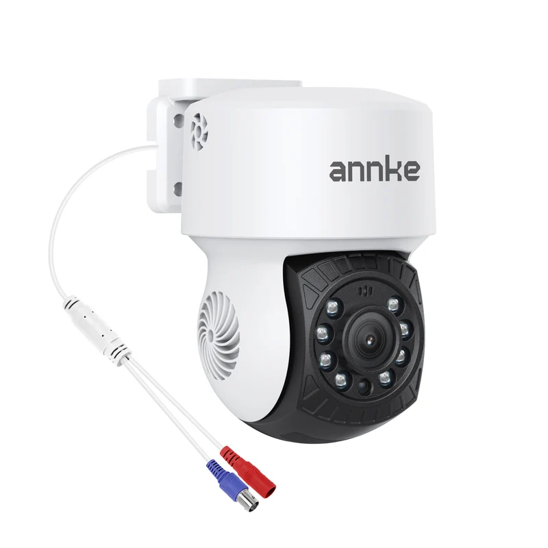ANNKE 1080P AHD Caméra De Surveillance Pour La Maison Avec Rotation 350° Et Inclinaison 90°, Vision Nocturne IR 30m, Objectif 3.6mm Pour Une Vision Claire, Caméra D'Extension Étanche IP65