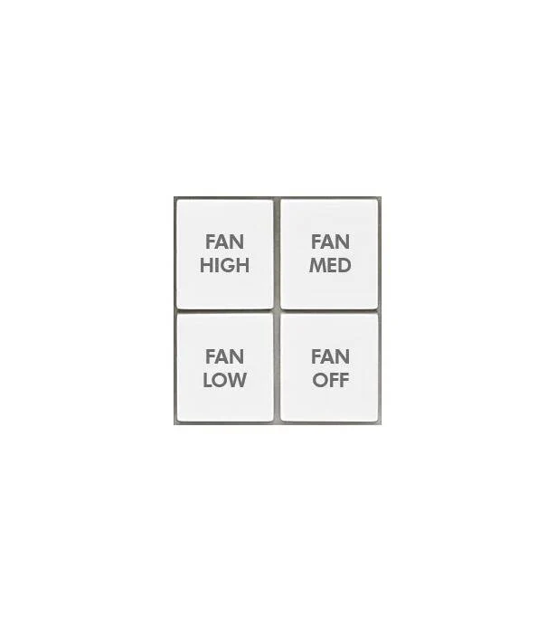 Insteon Fanlinc Button Kit for KeypadLinc White (2322-382)