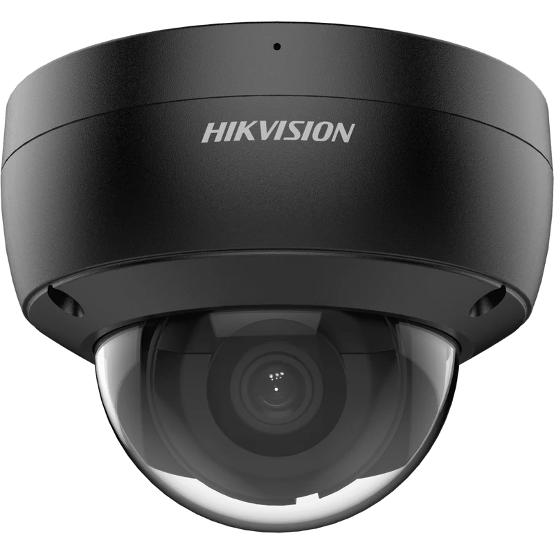 Hikvision IP Network AcuSense Dome Camera, 4MP, IR, IK10, Mic, 2.8mm, Black (DS-2CD2143G2-IU-2.8MM-B)