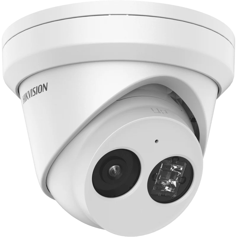 Hikvision IP Network AcuSense Turret Camera, 4MP, IR, 2.8mm, White (DS-2CD2343G2-IU-2.8MM)