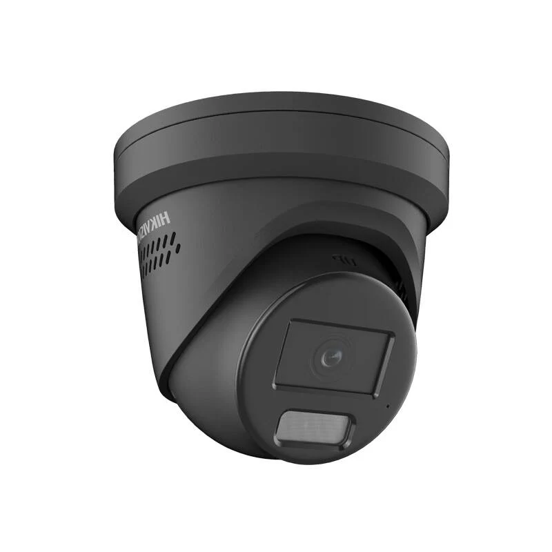 Hikvision 4MP ColorVu IP Strobe & Audible Warning Fixed Turret, 2.8mm Black (DS-2CD2347G2-LSU/SL-B)