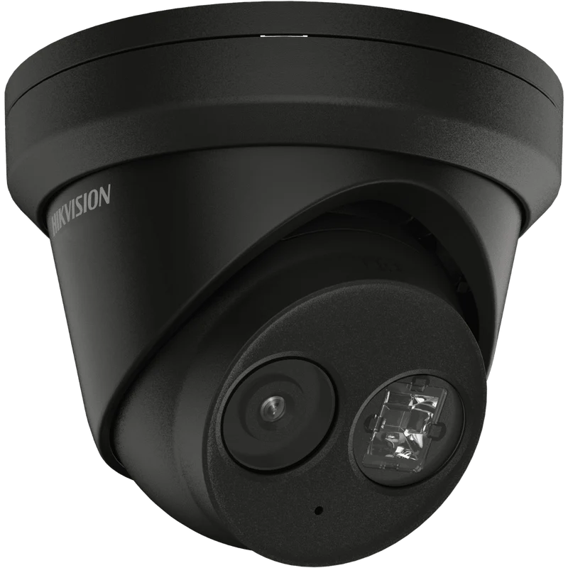 Hikvision IP Network AcuSense Turret Camera, 8MP 4K, IR, 2.8mm, Black (DS-2CD2383G2-IU-2.8MM-B)