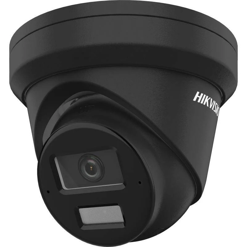 Hikvision 8MP Acusense Smart Hybrid Light Turret Network Camera, 2.8MM, Black (DS-2CD2383G2-LI2U-2.8MM-B)