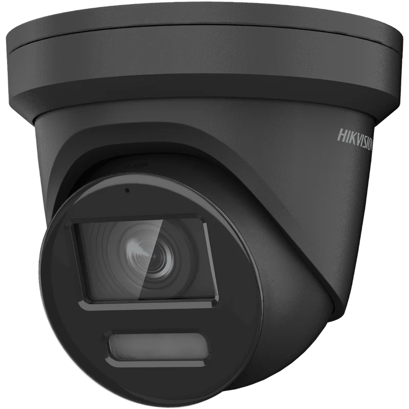 Hikvision ColorVu&AcuSense Outdoor Black Turret, 8MP, 2.8mm, White LED,mic (DS-2CD2387G2-LU 2.8MM-B)