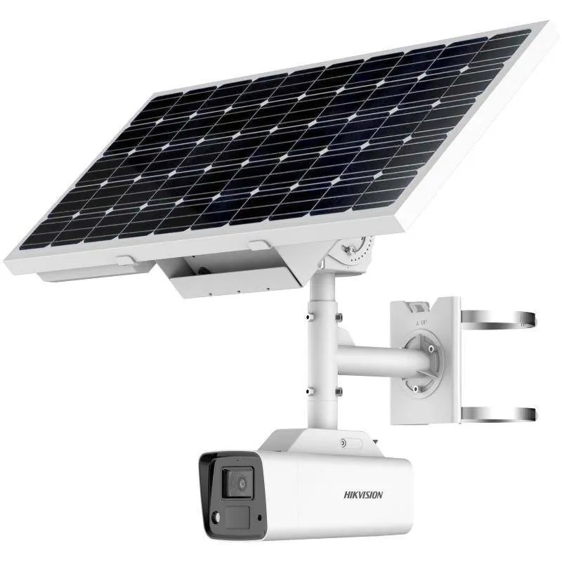 Hikvision 4MP ColorVu Solar Powered 4G Cellular Security Camera Kit, Bullet 4mm (DS-2XS2T47G1-LDH/4G/C18S40(4MM)/US)