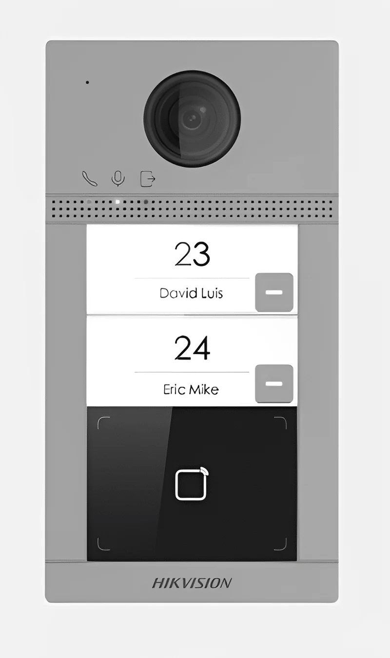 Hikvision IP Video Intercom Two Unit Outdoor Station, WiFi, PoE (DS-KV8213-WME1)