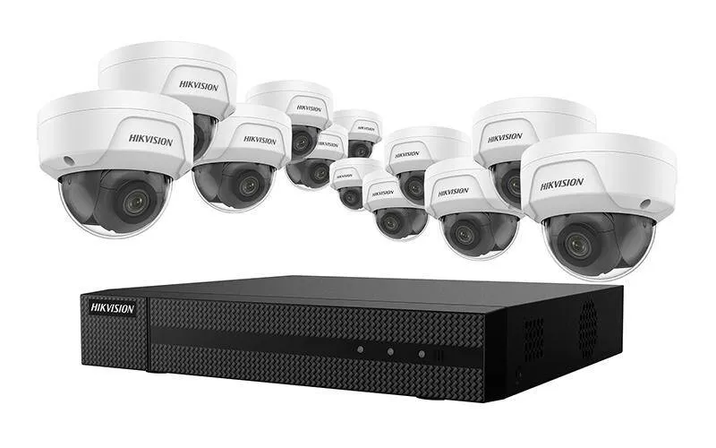 Hikvision IP Security Camera Kit, 4 MP Outdoor WDR Fixed Dome 2.8MM (EKI-K164D412)