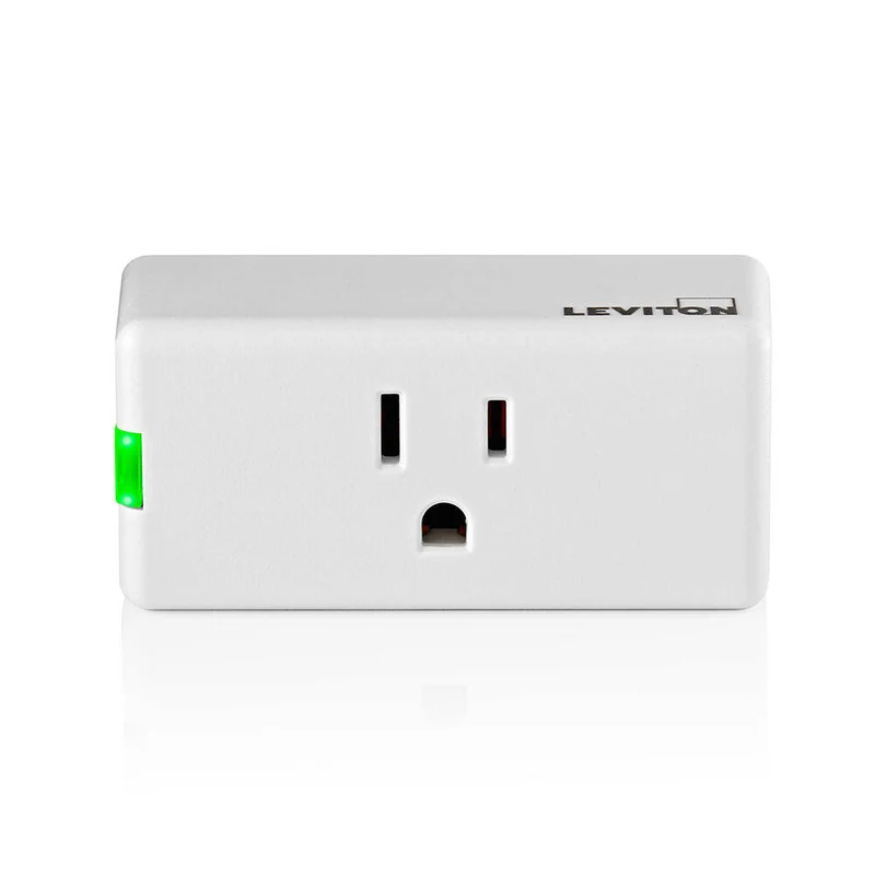 Leviton Decora Smart 2nd Generation WiFi Plug In On Off Switch, Matter Supported (D215P-1BW)
