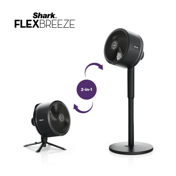 Shark FlexBreeze Cordless & Portable Fan - FA221 - Black