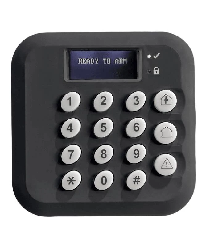 UNO Full Message Wired Keypad with 433 MHz RF Receiver Built In, Black (UNO5500RF-BLK)