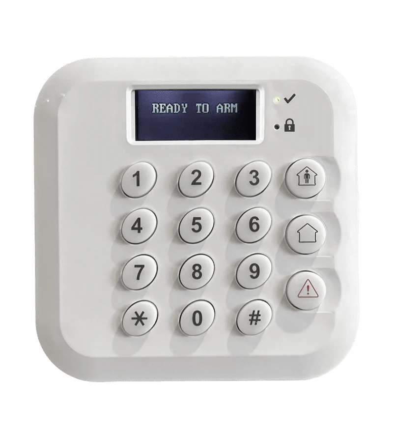 UNO Full Message Wired Keypad with 433 MHz RF Receiver Built In, White (UNO5500RF-WHT)