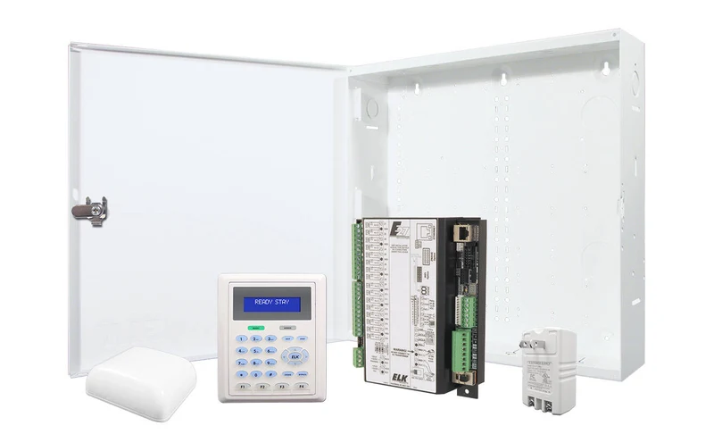 Elk Alarm Engine E27 System Kit in Metal Enclosure, LCD Keypad, PS, SPKR (E27SYS1)