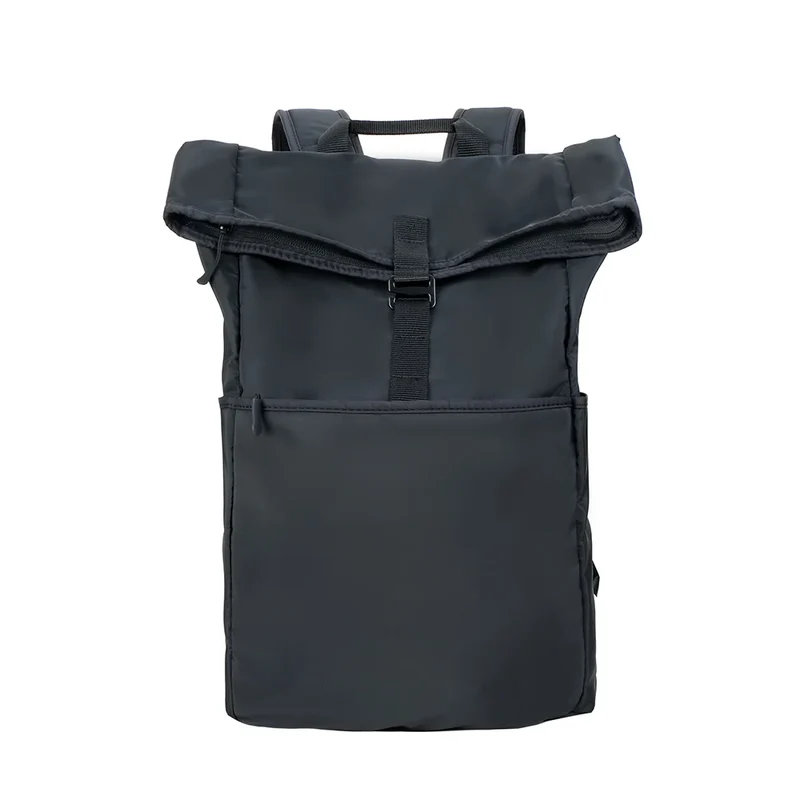 AGVA 14.1" Rollable Travel Laptop Backpack - Black