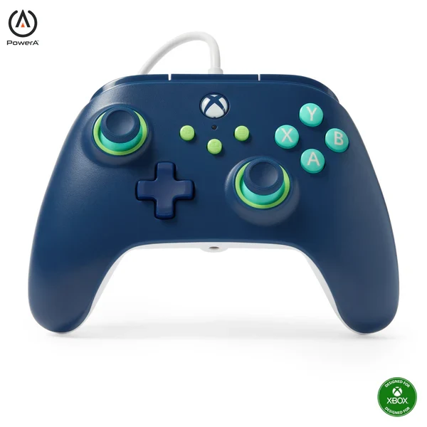 PowerA Wired Controller for Xbox Series X|S - Mariner Blue (Officially Licensed)