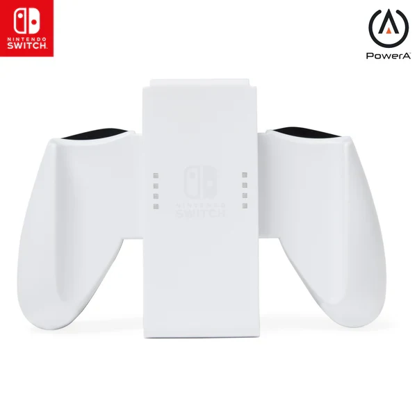 PowerA Joy-Con Comfort Grip for Nintendo Switch - White (Officially Licensed)