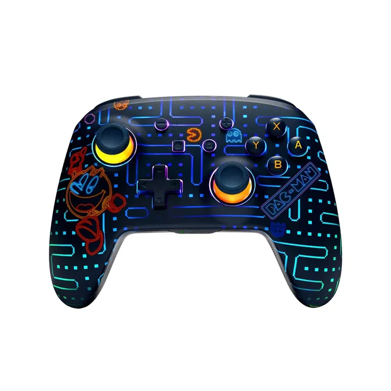 PowerA PAC-MAN Neon Arcade Enhanced Wireless Controller with Lumectra - Nintendo Switch