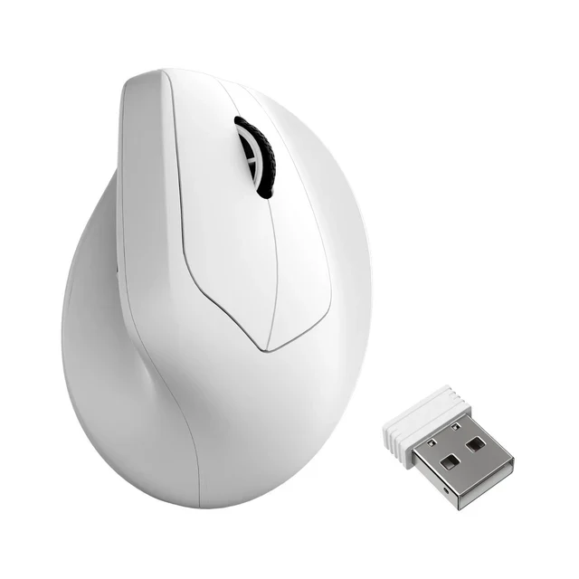 Keychron M5 Wireless Ergonomic Mouse White - KYCN-M5-A24