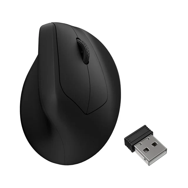 Keychron M5 Wireless Ergonomic Mouse Black - KYCN-M5-A23