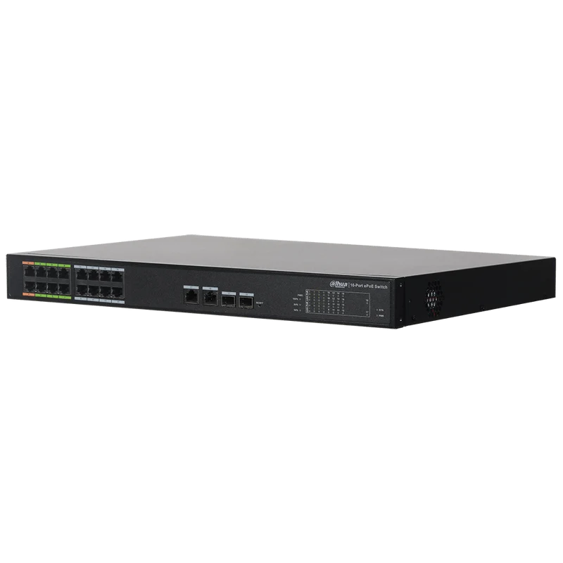 Dahua 16-port Long-distance Ethernet power supply switch (ePoE) (DH-LR2218-16ET-240)