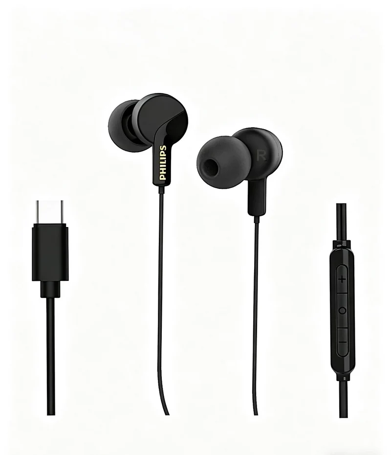 Philips In-Ear Headphones With Mic TAE3130BK/97
