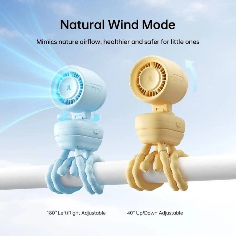 JisuLife Life4 5000mAh Octopus Leg Stroller Fan