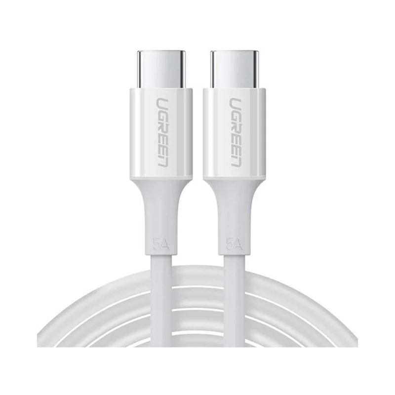 UGREEN 60551 Us300 USB-C To USB-C 1M White 100W Data Cable (TPE)