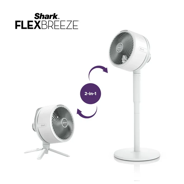 Shark FlexBreeze Cordless & Portable Fan - FA221 - White
