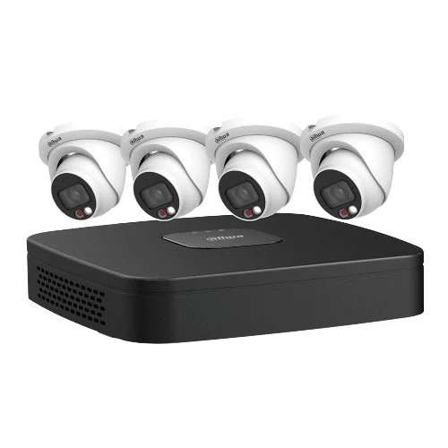 Dahua IP Kit, 4-CH NVR + 4 x 4MP, VU-MORE Night Color Eyeball Cameras (N444E42C)