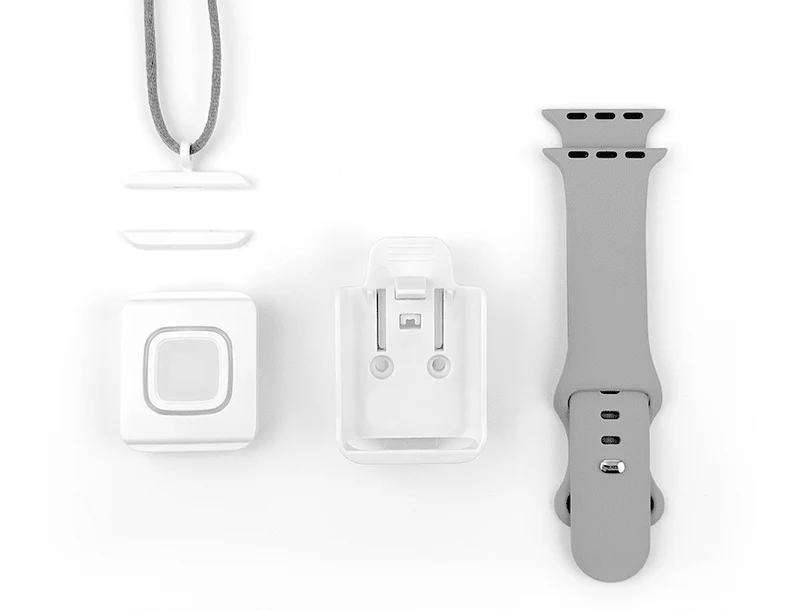 Alula Interlogix / Qolsys 319.5 Panic inc Wristband,Lanyard,Belt Clip,Surf Mount (RE103P)
