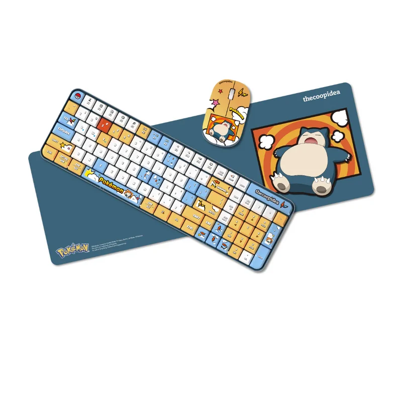 Thecoopidea Pokemon Tappy Pro Wireless Keyboard and Mouse Set (Snolax)