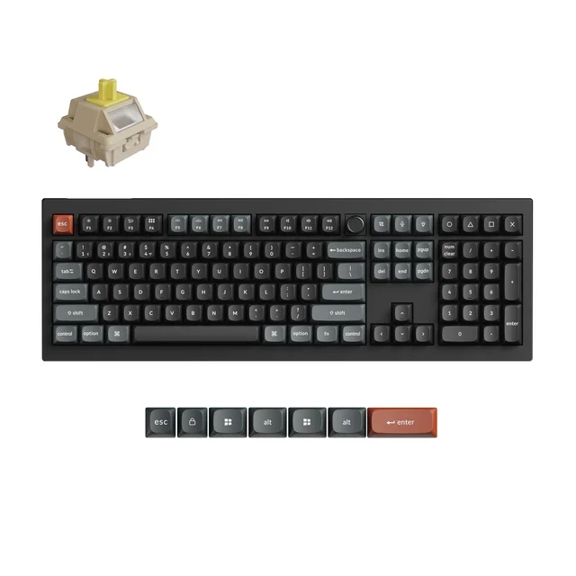 Keychron V6 Ultra 8K Wireless Custom Mechanical Keyboard - Banana