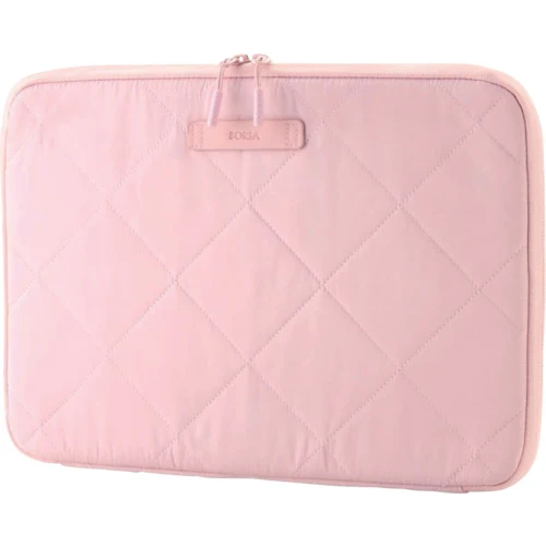 ELECOM PC Inner Bag Quilted Inner Case Cross Stitch 14-inch Macaron Pink
