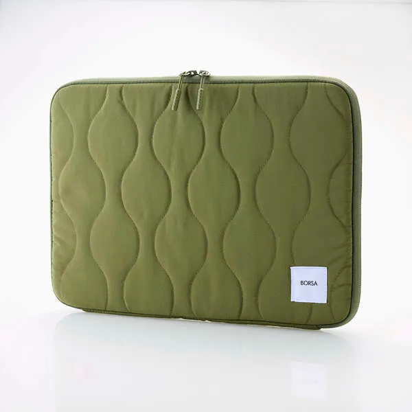 ELECOM PC Inner Bag Quilted Inner Case Onion Stitch 14-inch Khaki
