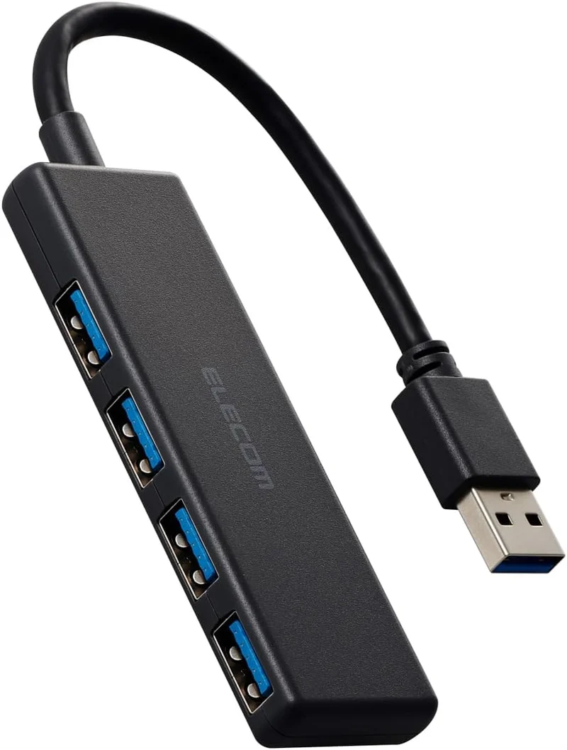 Elecom U3H-H040BK USB 3.0 (5Gpbs) 4 Port Adapter (Black)