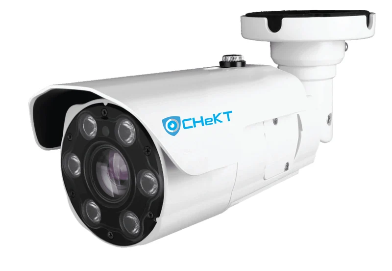 CHeKT 5MP IP AI Outdoor Bullet Camera, 2.7-13.5mm MFZ, IR (CKIPAI5MP-B-MR)