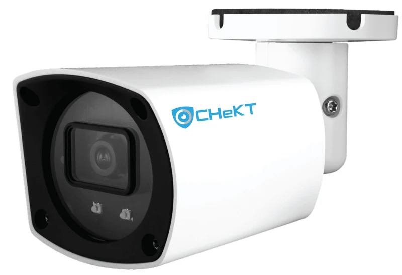 CHeKT 5MP IP AI Compact Outdoor Bullet Camera, Fixed, IR (CKIPAI5MP-CB-FR)