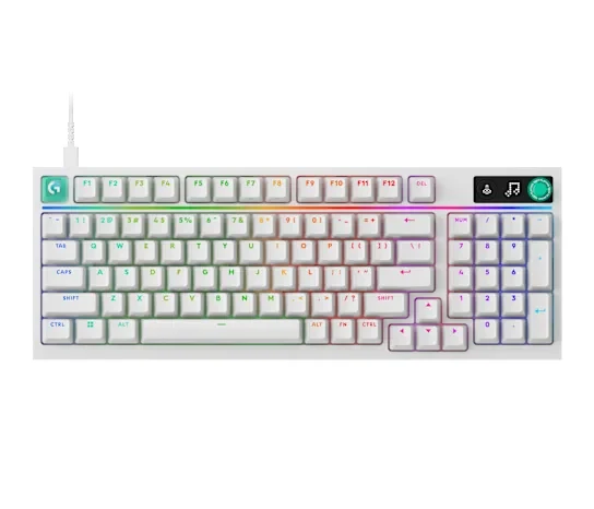 Logitech G316 X 98 98% Wired Gaming Keyboard White Tactile