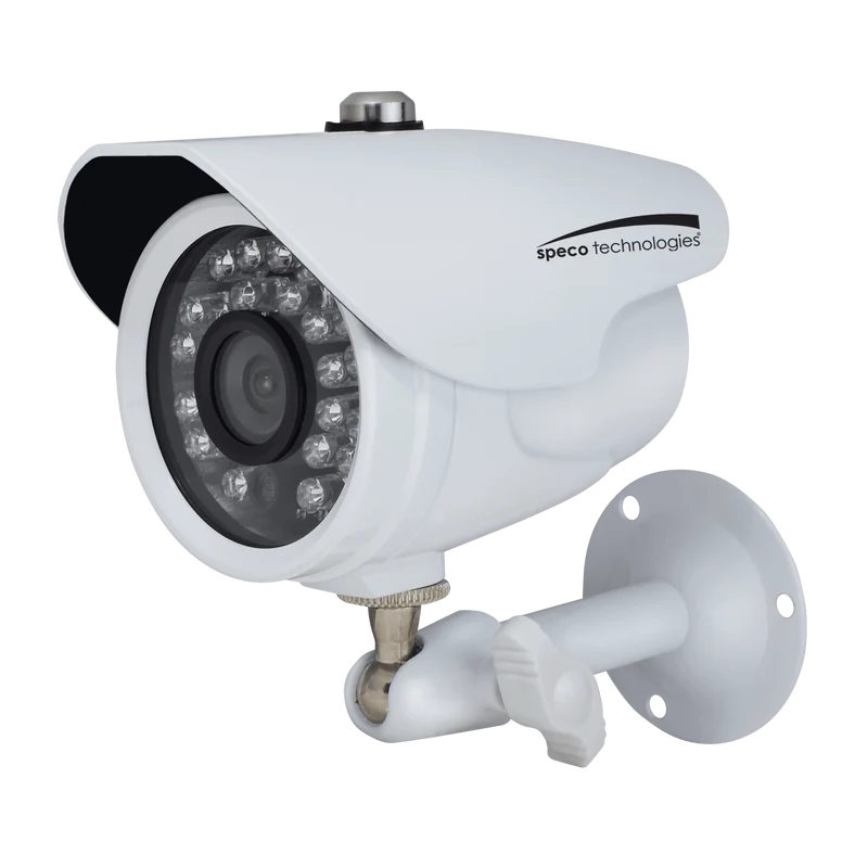Speco 2MP HDTVI Color Waterproof Marine Bullet Camera w/IR, 3.6mm, White, TAA (SPE-CVC627MT)
