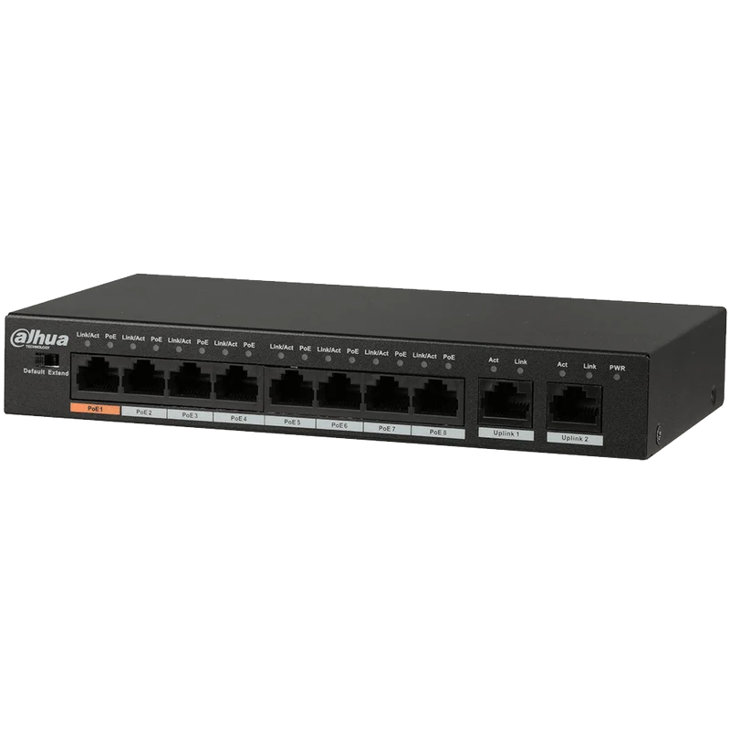 Dahua 8-port PoE Ethernet switch 96W (DH-PFS3010-8ET-96)