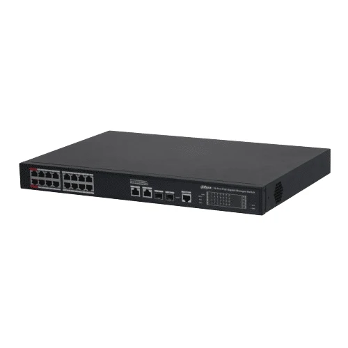 Dahua 16-Port PoE Desktop Managed Gigabit Switch (PoE++) (DH-S4220-16GT-240)