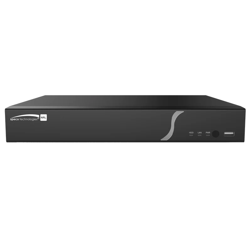 Speco 4 Channel 4K NRL NVR with PoE and 1 SATA, 1TB (SPE-N4NRL1TB)