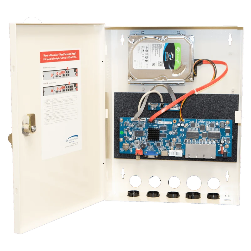 Speco 4 Channel Wall Mount NRL NVR- 2TB (SPE-N4WNRL2TB)
