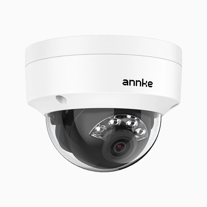 C500D - Caméra de surveillance dôme PoE extérieure 3K, vision nocturne couleur et infrarouge, 3072 × 1728 à 20 ips, détection intelligente des personnes et des véhicules, microphone intégré, IP67