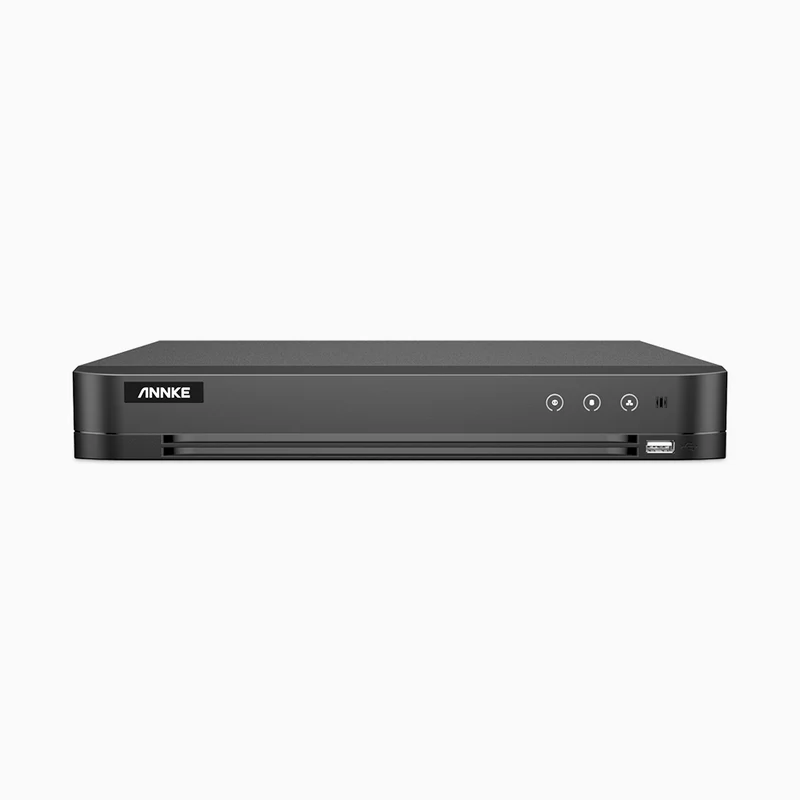 DR168 - Enregistreur DVR 4K 16 canaux, Détection de personnes et de véhicules, H.265+, Prend en charge 16 caméras BNC et 2 caméras IP