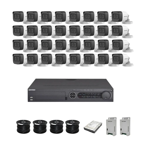 HikVision 32 Ch Turbo HD Kit - Embedded DVR - 32 x HD1080P Camera - 2TB HDD - 400m Cable