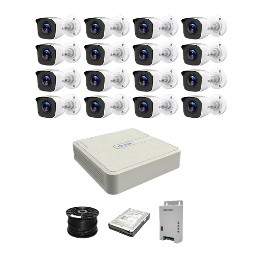 HiLook by Hikvision 16ch Turbo HD kit - DVR - 16 x HD1080P Camera - 20M Night vision - 1TB HDD - 100m Cable