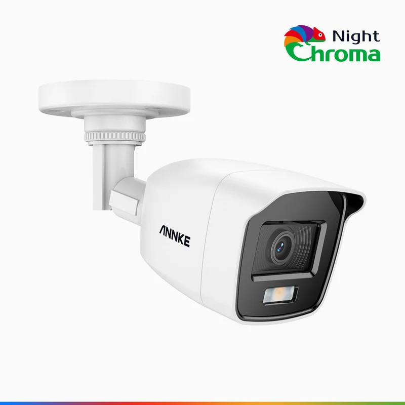 NightChroma TM NCA200 - Caméra de sécurité à vision nocturne couleur Acme 1080p avec ouverture f/1.0 (0,001 Lux), 121° FoV, alignement actif